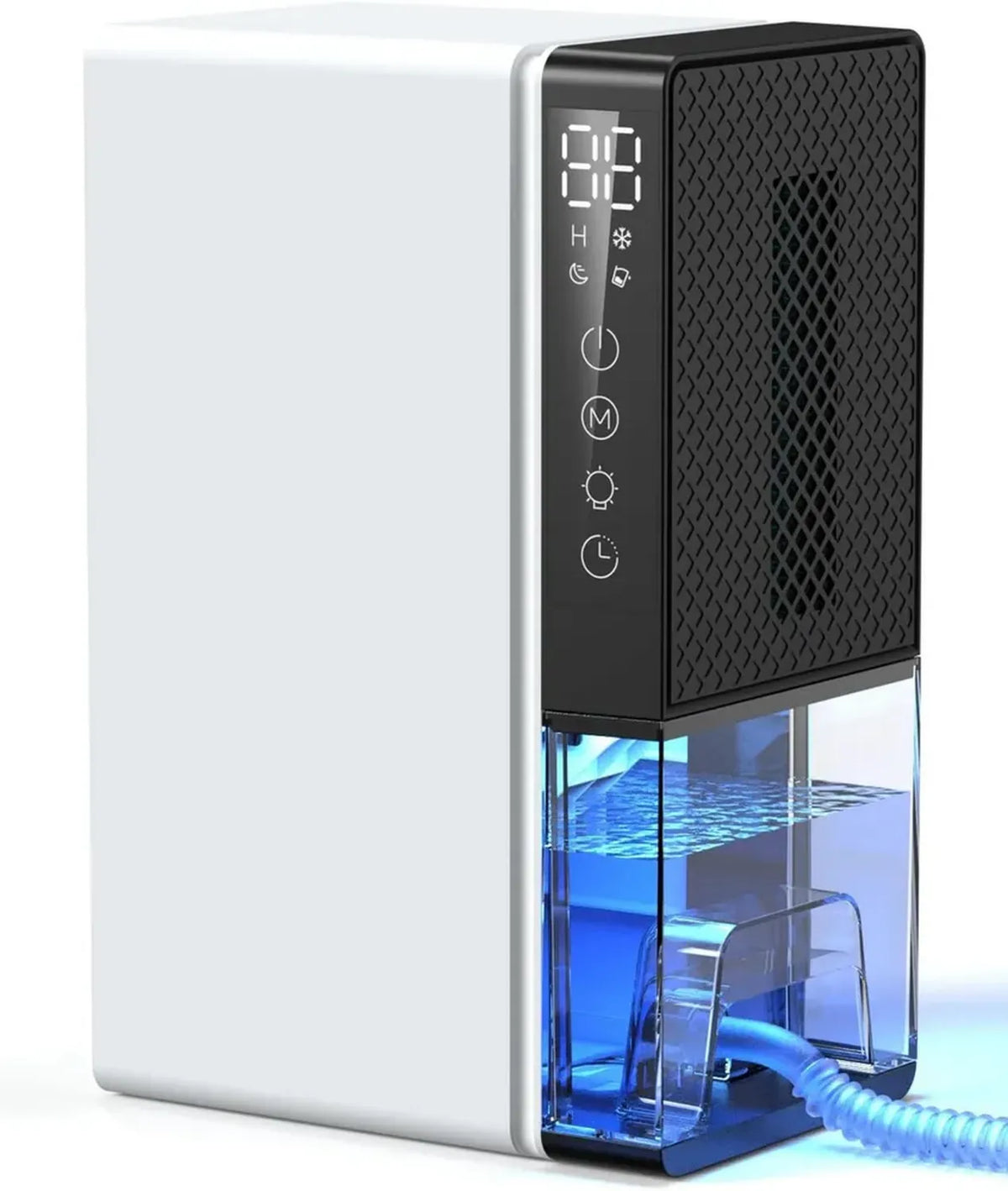 Deumidificatore Elettrico 2800 ml con Timer e Luci Multicolore, Sistema di Spegnimento Automatico Antimuffa