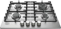 Hotpoint Ariston Piano Cottura 4 Fuochi a Gas con Doppia Corona e Griglie in Ghisa