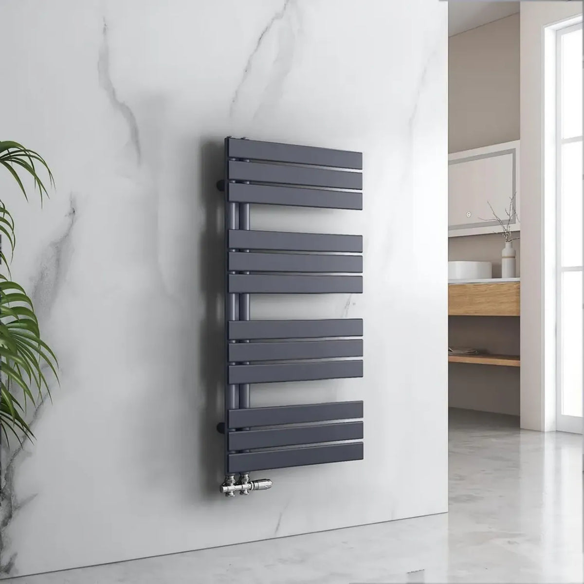 EMKE Portasciugamani Scaldasalviette da Bagno, 1041x500 mm, Antracite