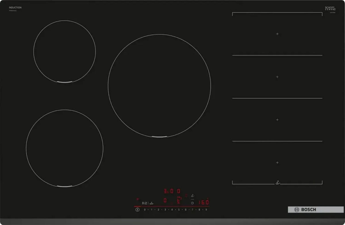 Bosch Serie 6 Piano Cottura a Induzione 80cm Nero, Modello PXV831HC1E