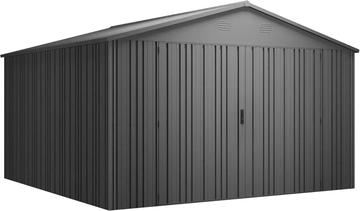 Hoggar - Casetta da Giardino in Legno con Doppia Porta e Tetto Resistente, 12,46 m²
