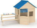 Casetta in Legno per Bambini con Tavolo da Picnic Incorporato - Modello Odyssey