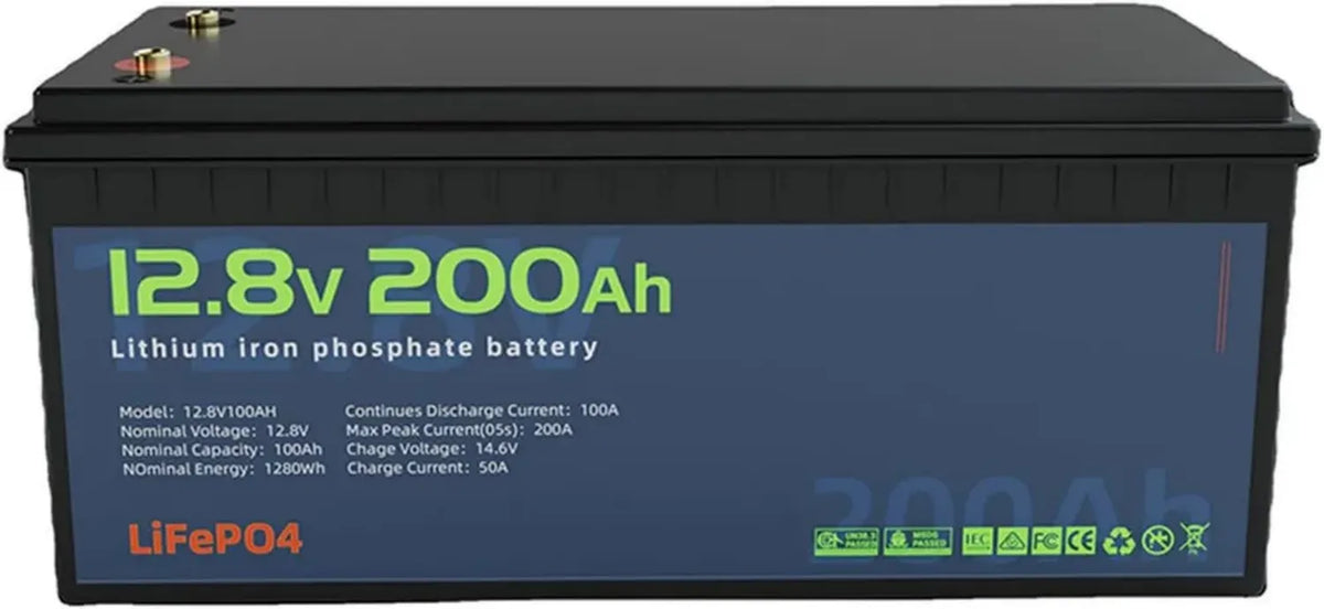 Batteria LiFePO4 12V 300Ah-50Ah con BMS per Motore e Solare