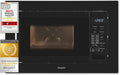 Forno a Microonde da Incasso Exquisit 800W, Nero, Acciaio Inox, 8 Programmi