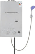 Scaldabagno a Gas Portatile 12LPM, 24KW, GPL, Ideale per Campeggio