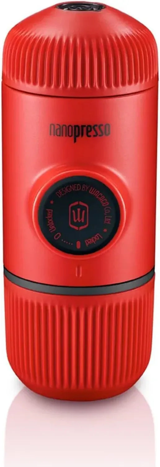 WACACO Nanopresso Caffettiera Portatile Manuale Senza Custodia, Versione Aggiornata per Minipresso, Ideale per Viaggi, Colore Rosso
