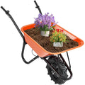 Carriola Elettrica VEVOR 500W, Carrello Motorizzato con Ruota Larga 40cm, Portata 150kg per Giardino e Magazzino