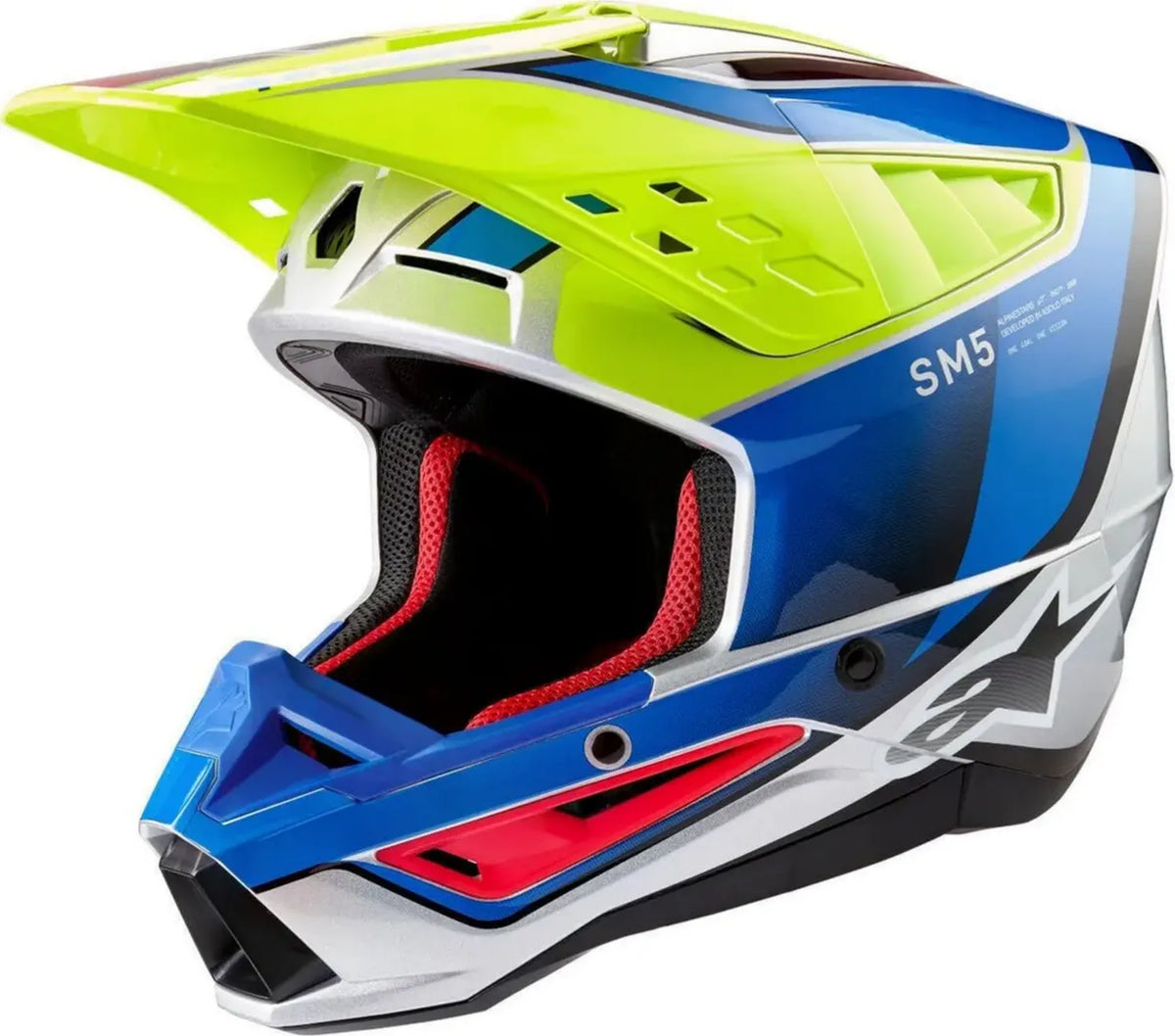 Casco Motocross Alpinestars S-M5 Sail 2024 per Moto Off-Road
