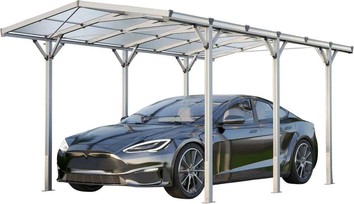 Tettoia in Alluminio 2,85x5,05m per Parcheggio Auto