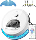 OKP L6 Aqua Robot Aspirapolvere e Lavapavimenti, 6000Pa, 150min, Navigazione Avanzata, Zone Limitate, Funzione 3 in 1, Compatibile WiFi e Alexa
