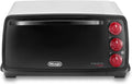 De'Longhi Mini Forno 14L, 3 Funzioni di Cottura, Timer Auto-Off, Friggitrice ad Aria, 1400W, Bianco