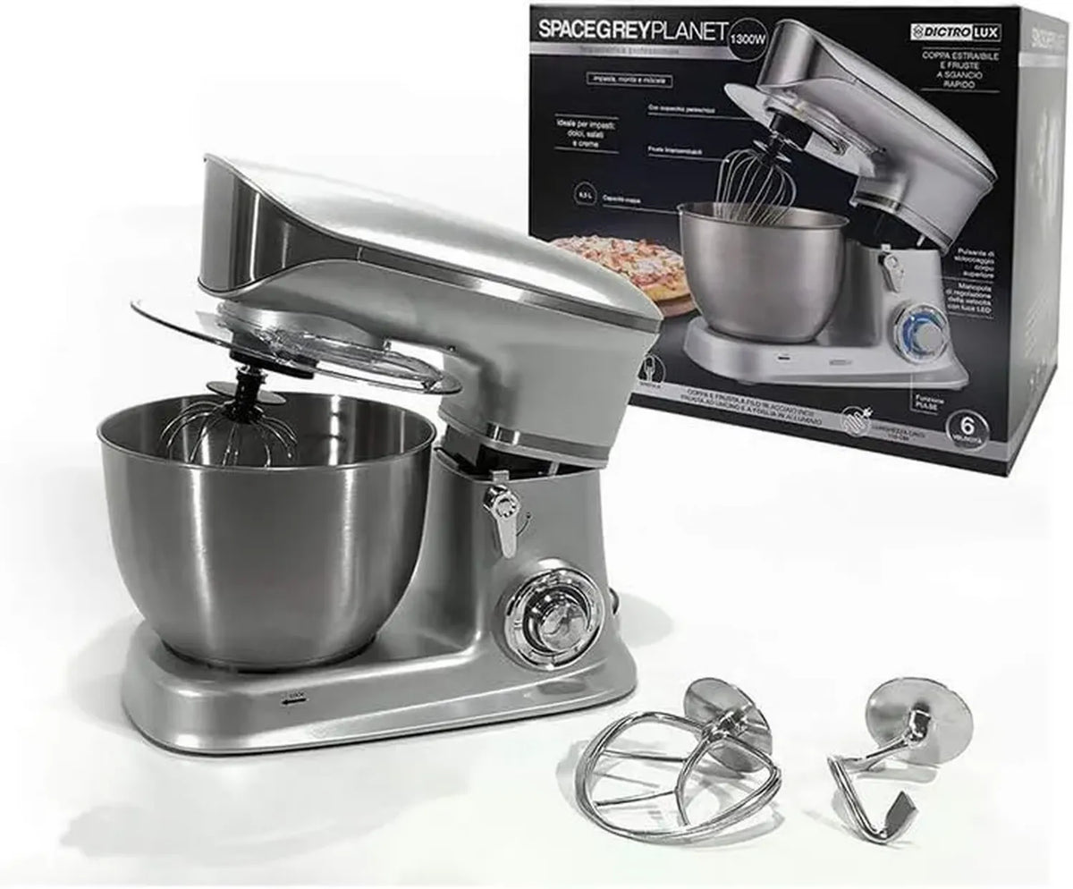 Impastatrice Planetaria 1300W con Accessori Completi