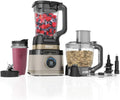 Robot da Cucina 3 in 1 Ninja 1200W, Frullatore e Processore con Caraffa 2.1L, Bicchieri Monoporzione, Lame Multiuso, Oro