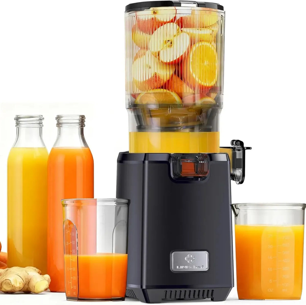 Estrattore di Succo LINKChef con Ampia Imboccatura, 1,8 L, 250W, Silenzioso e Senza BPA