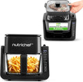Friggitrice ad Aria NutriChef con Controllo Digitale e Cestello Trasparente