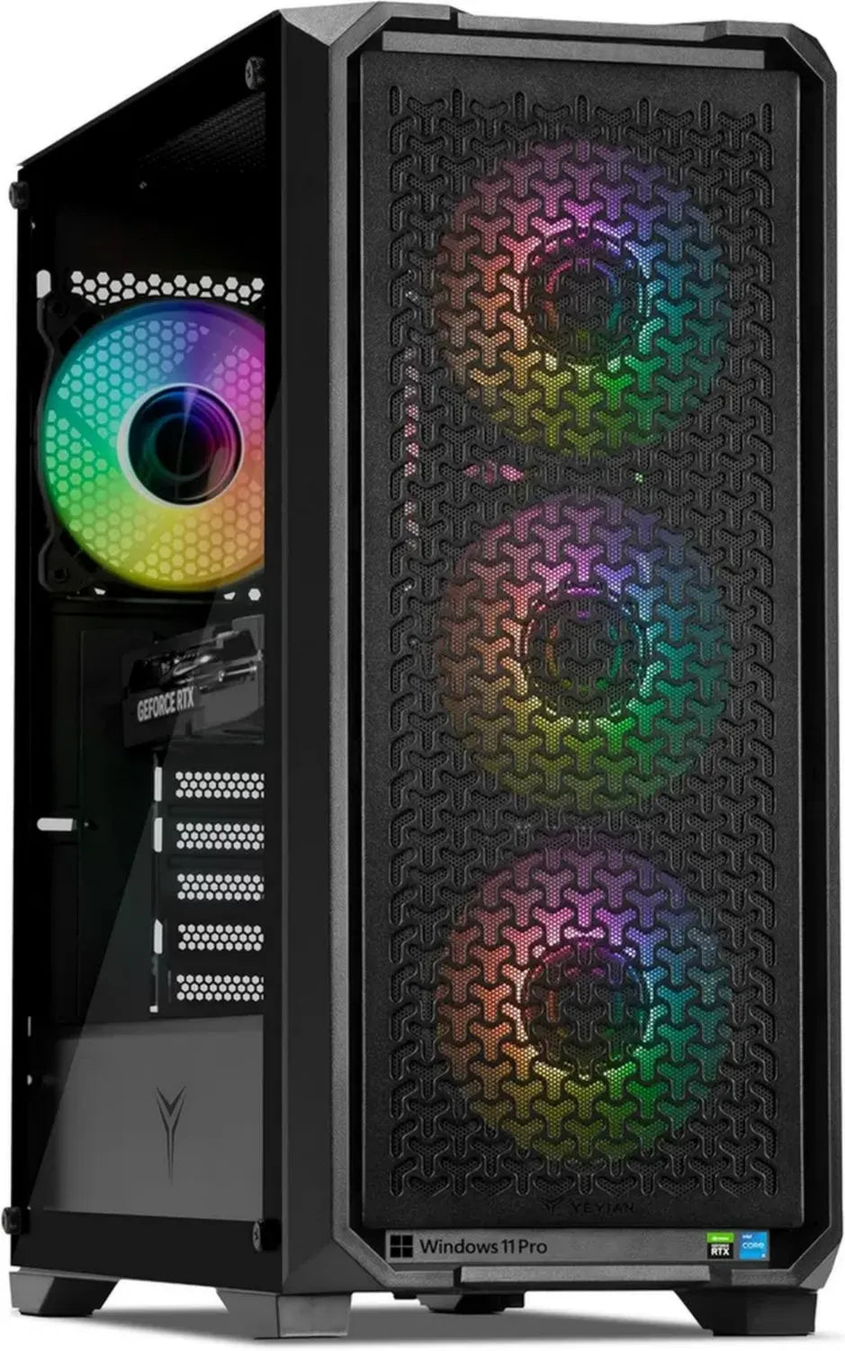YEYIAN PC da Gioco Vault | Intel Core i5-14400F fino a 4.7GHz | NVIDIA GeForce RTX 5060 8GB | 32GB RAM DDR5 6000MHz | SSD 1TB NVMe Gen4 | Win 11 Pro