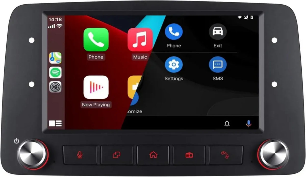 Sistema Multimediale Auto per Fiat Panda 169 con Carplay Wireless e Android Auto