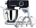 Impastatrice Planetaria Professionale 5L con Accessori in Acciaio, 800W, Timer e Bassa Rumorosità (Nero)