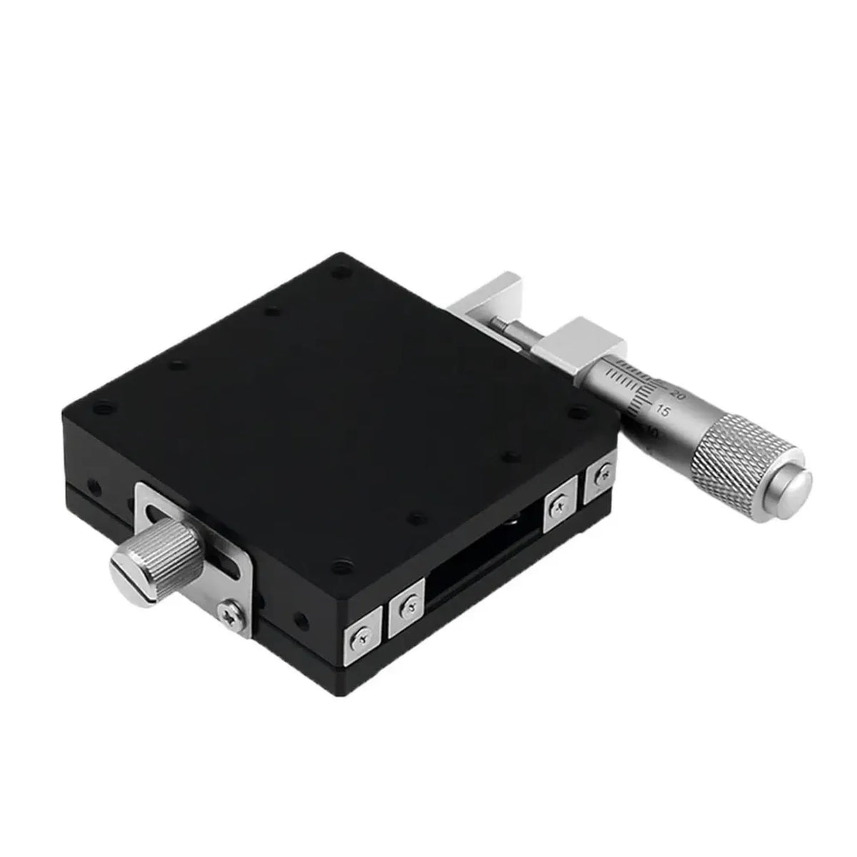 Piattaforma di spostamento micrometrico manuale ottico CNC asse X, 40mm Destra