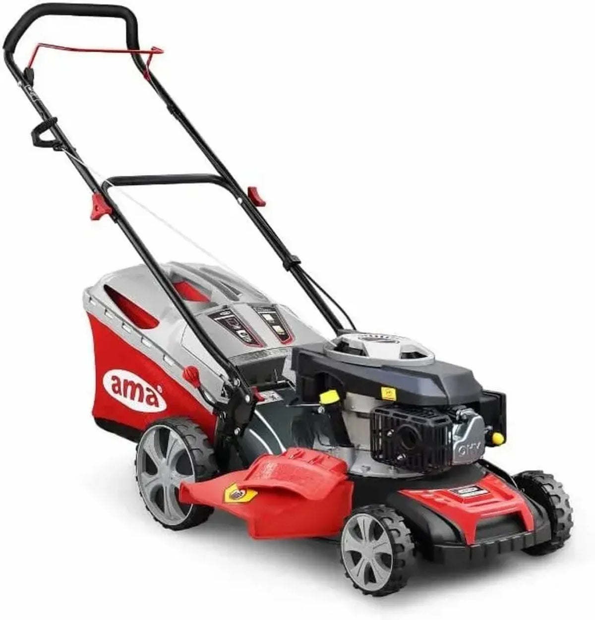Tosaerba a Spinta NRS 465T con Motore a Scoppio 146 cc, 4 Funzioni, Cesto 60L