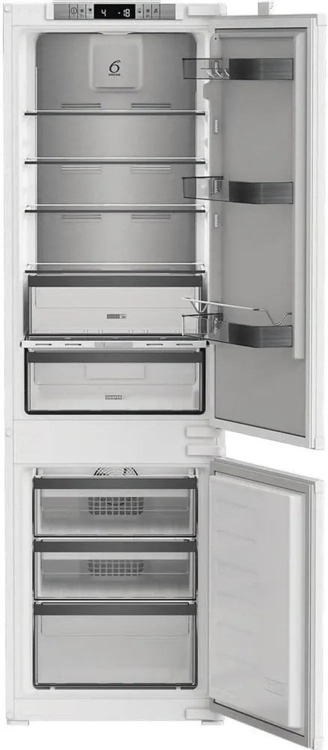 Frigorifero combinato Whirlpool WHKN 3253 B4E, incasso, No Frost, 55 cm, Classe E, Bianco, 38 db, Altezza 178 cm