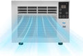 Raffrescatore d'aria portatile 280 W con timer, ideale per camera da letto, studio e soggiorno