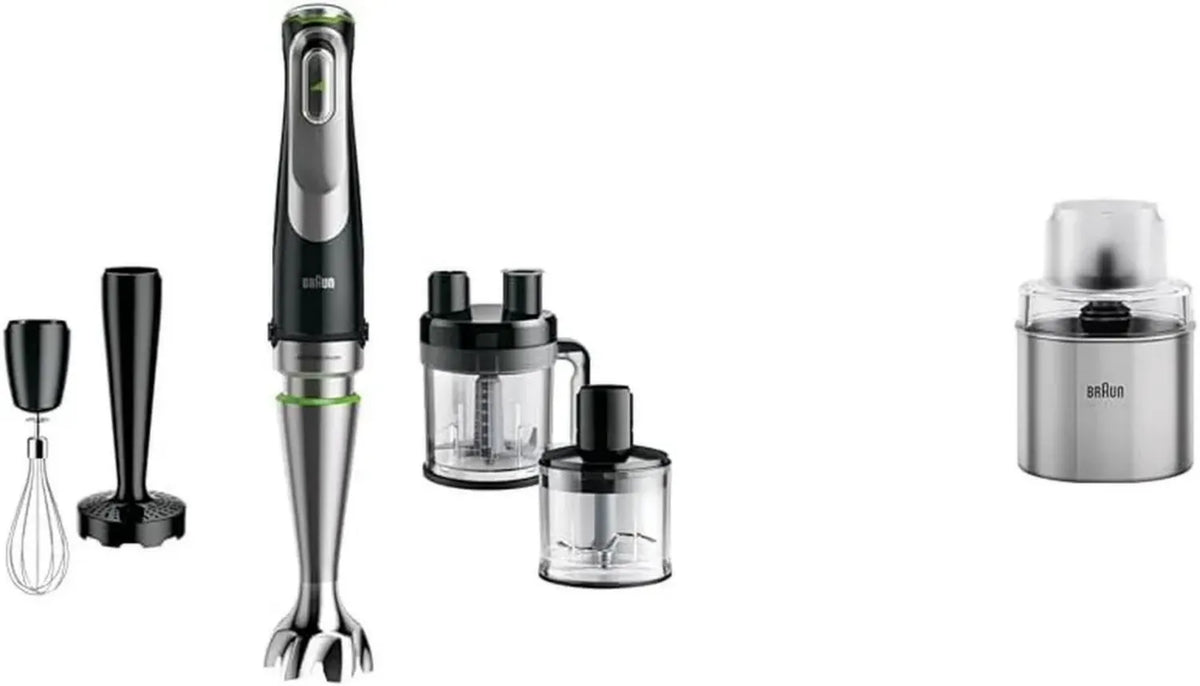 Braun MultiQuick 9 Frullatore ad Immersione con Macina Caffè e Spezie, Tecnologia PowerDrive
