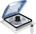 Sistema di ventilazione per camper con sensore pioggia impermeabile, 10 velocità silenzioso, telecomando, 12V, apertura 40x40 cm