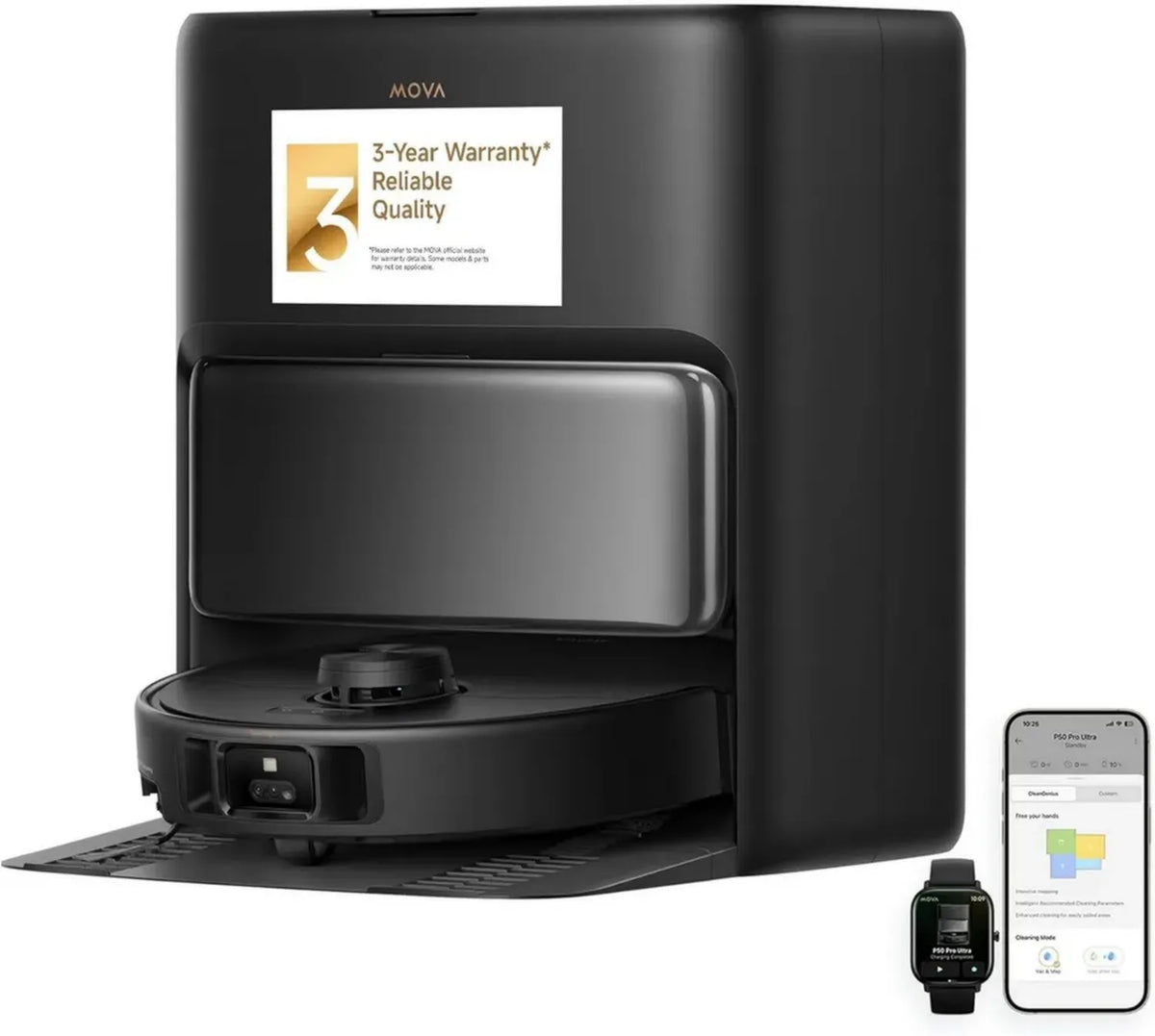 Robot Aspirapolvere Mova P50 Pro Ultra con Aspirazione Potente e Mocio Intelligente