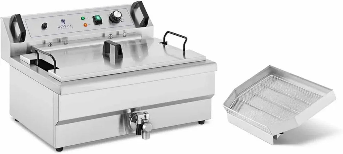 Friggitrice Professionale per Ciambelle 30L, Elettrica 230V - Royal Catering