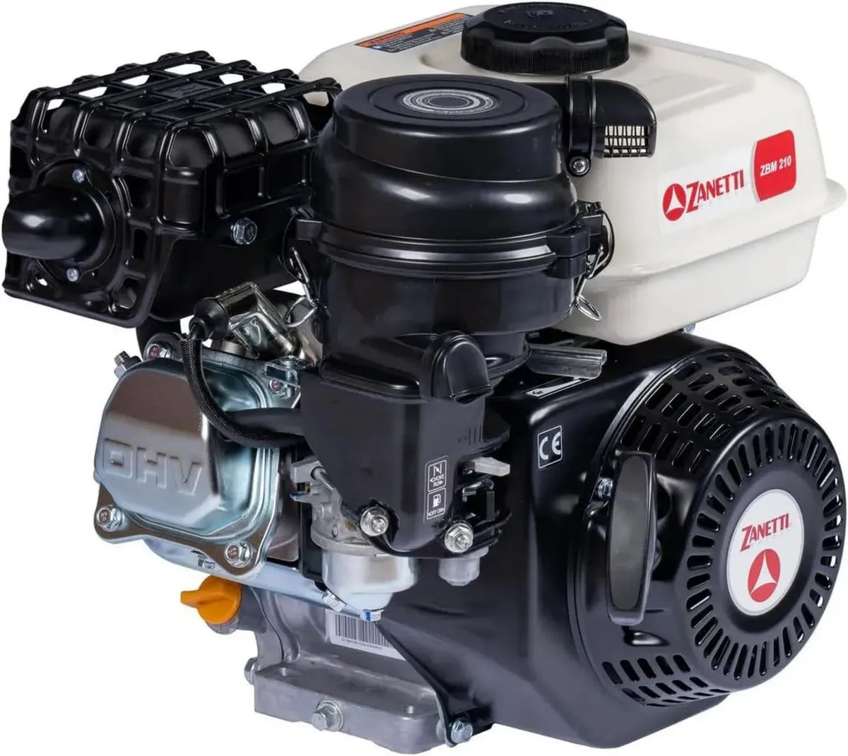 Motore a Benzina 4T 6,8 HP Zanetti Albero Conico per Motozappa