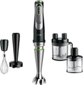 Braun MultiQuick 9 - Mixer ad immersione XL, tecnologia Active PowerDrive, ciotola multifunzione 0,6 L, 1200 W, nero