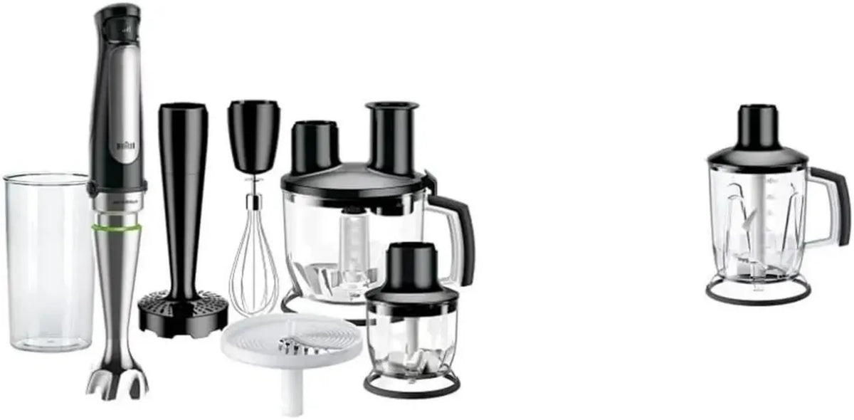 Braun MultiQuick 7 MQ7087X Frullatore ad Immersione 1,5L Nero con Accessori Completi