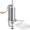 Insaccatrice per Salsicce Joyeee 2.5 LB in Acciaio Inox, Verticale, con 4 Tubi di Riempimento, per Uso Domestico e Professionale