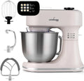 LEHMANN Robot da Cucina 1500W con Display, Funzione Fermentazione, Riscaldamento e Bilancia, 12 Velocità, Timer, Ciotola 5L, Accessori Inclusi