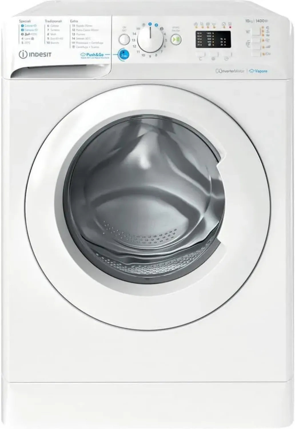 Lavatrice Indesit 10 Kg, 1351 giri, Inverter, Classe A