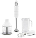 Frullatore a Immersione Smeg 700W Turbo, Sistema Flowblend, Bianco