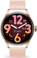 Orologio Smart GPS Donna Rose-gold AMOLED con Cinturino Silicone