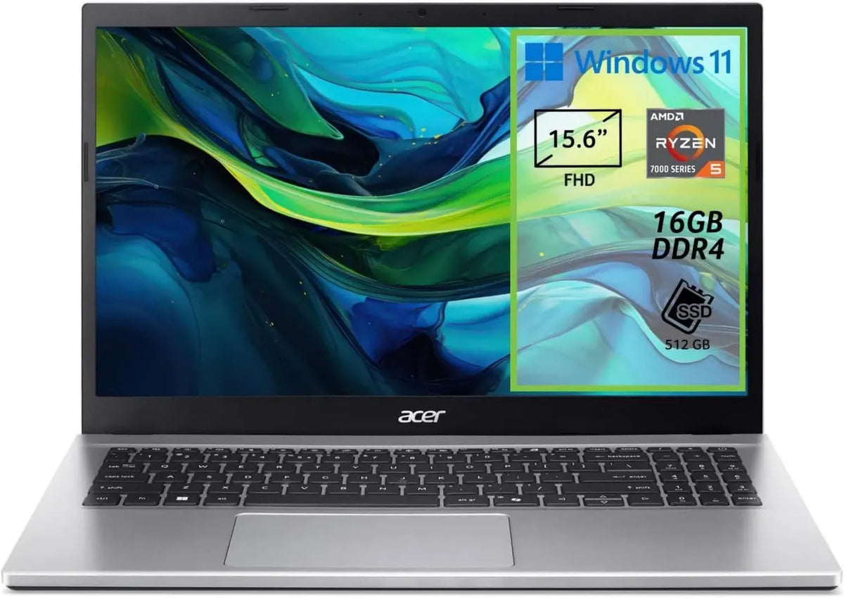 Notebook Acer Aspire Go 15 con Ryzen 7, 16 GB RAM, 512 GB SSD, Display FHD