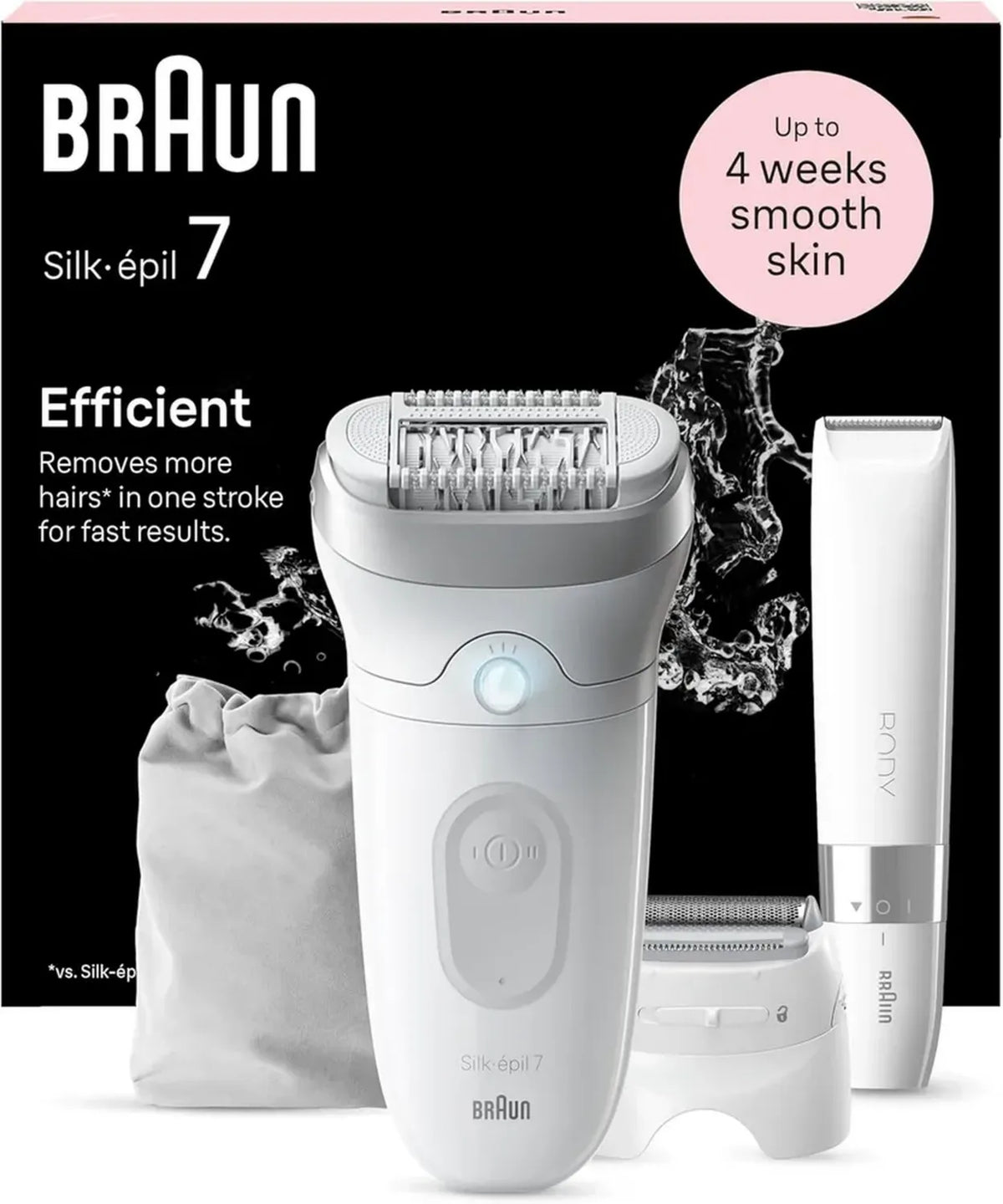 Braun Silk-épil 7 Epilatore Donna, Rimozione Peli Veloce e Indolore, Uso Wet & Dry, Pelle Morbida a Lungo