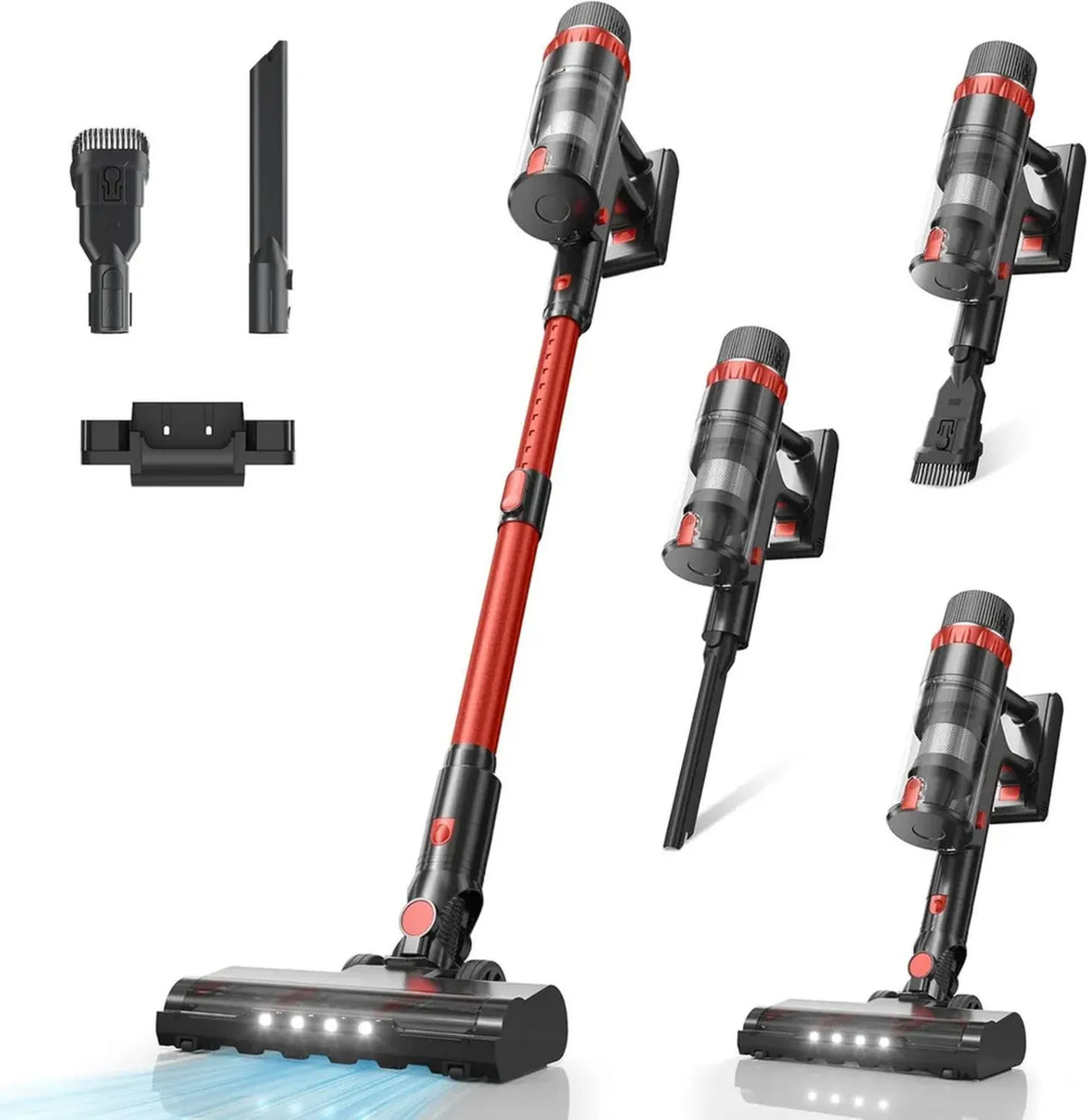 Scopa Elettrica Senza Fili 48 KPA, 70 Minuti con Display LED e Spazzola Anti-Groviglio