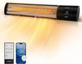 ZMISHIBO Riscaldatore Infrarossi 2000W, 4 Livelli, IP65 per Interno/Esterno, Montaggio Flessibile, Controllo APP, LED Display, Sicurezza Avanzata