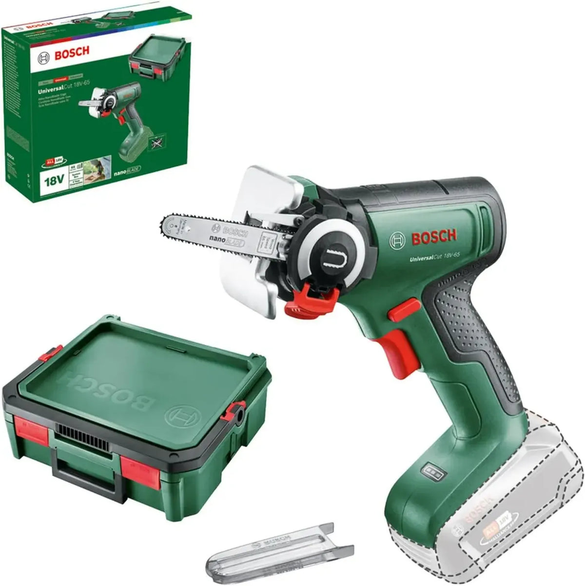 Bosch NanoBlade UniversalCut 18V-65 Sega a Batteria per Legno e Plastica