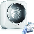 Lavatrice Compatta a Parete 3KG con Asciugatura 800W, 15 Minuti Rapidi