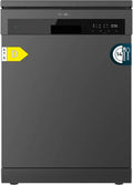 Cecotec Lavastoviglie Bolero 6200 Dark D, 14 coperti, Classe D, 6 programmi, Dual Zone, Asciugatura Turbo, Mezzo Carico, Avvio Programmato, Sistema AquaStop, Pannello Touch