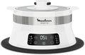 Moulinex Steam Up Vapori 8 Programmi, Compatibile con Tutti i Formati, Facile da Pulire e Conservare, Conserve di Nutrienti, Ricettario Incluso, Bianco VJ504010