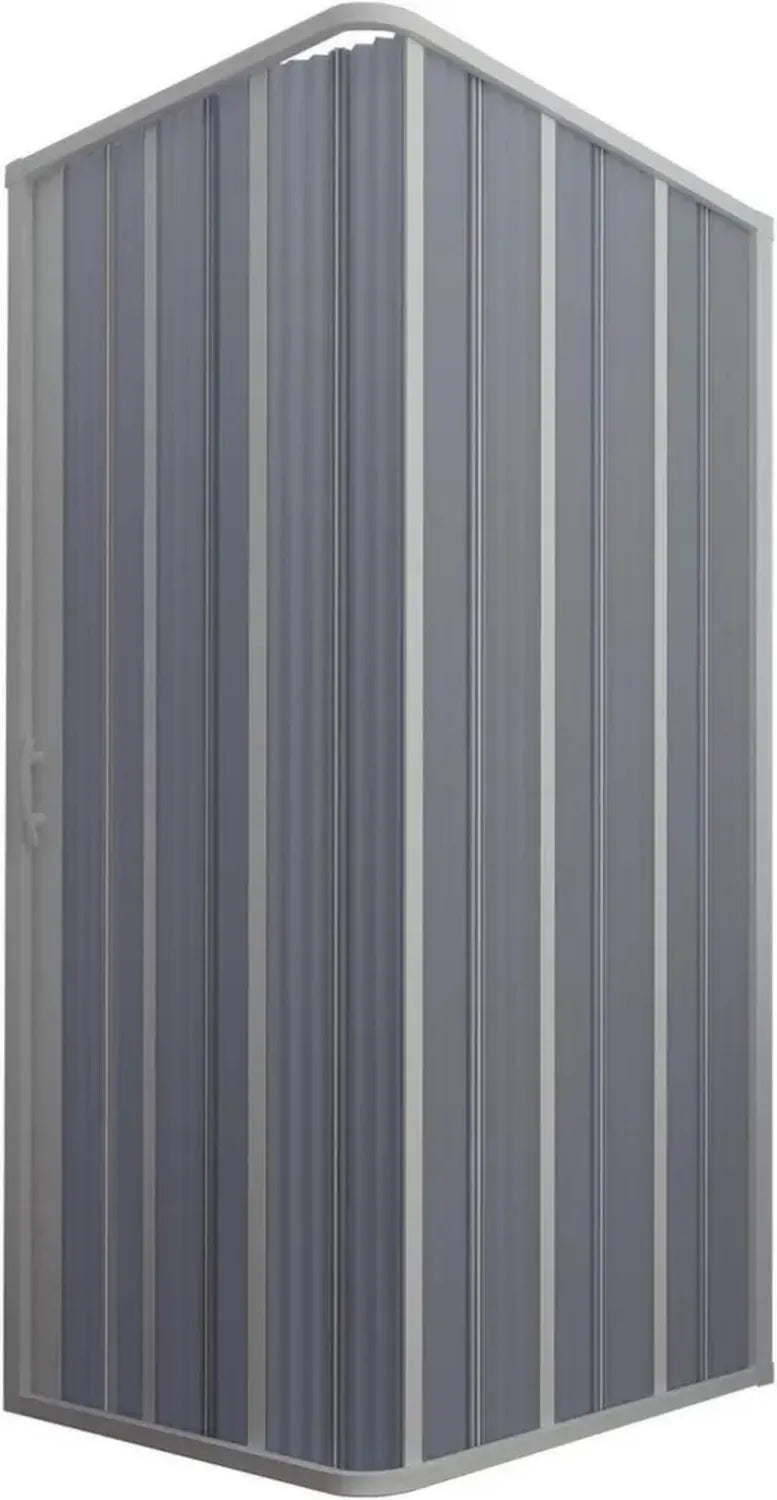 Cabina Doccia Pieghevole in PVC 80x120CM con Apertura Laterale, Colore Bianco, Modello Flex