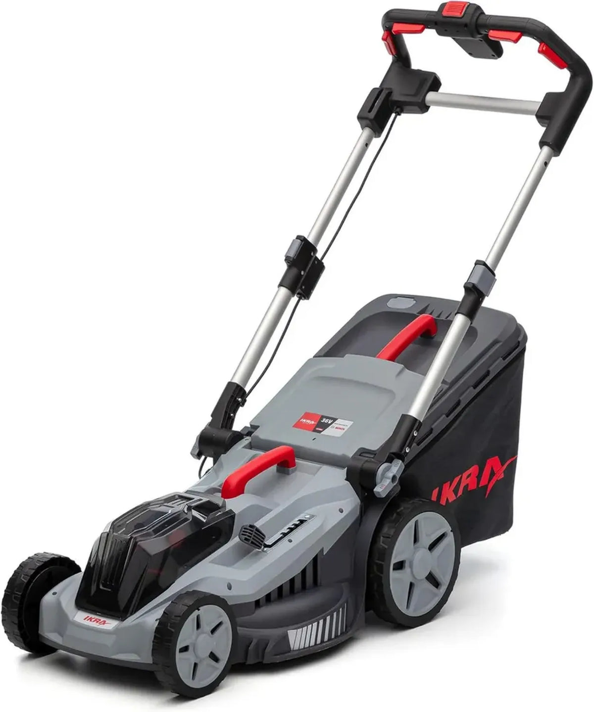 Tagliaerba a Batteria 3in1 IKRA 36V, Funzione Mulching, 43 cm, per Prati fino a 600 m²
