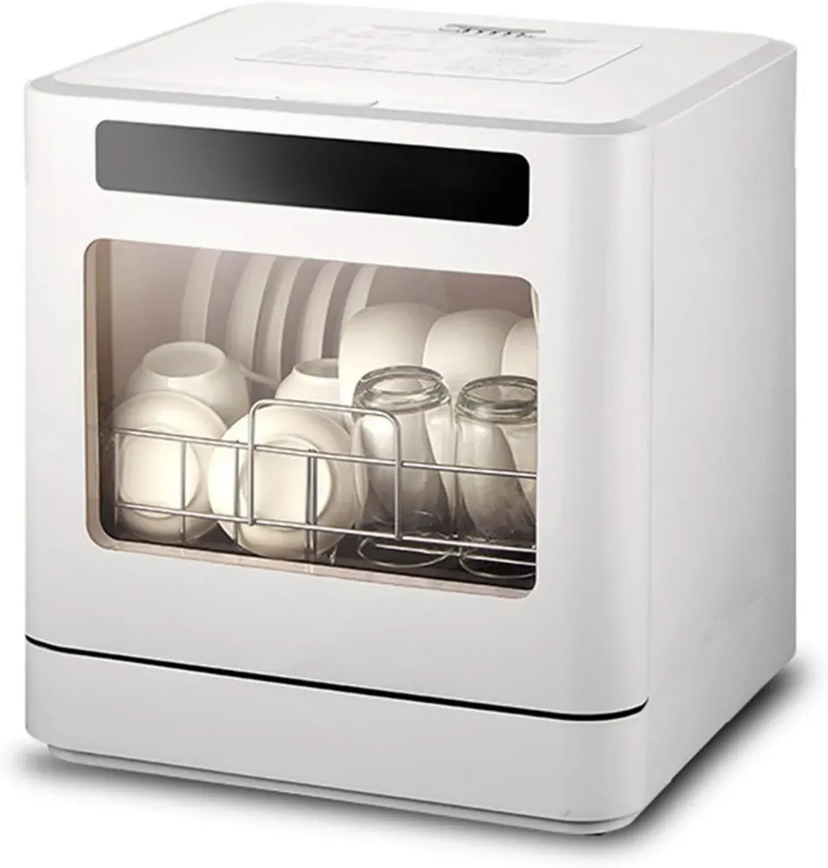 Lavastoviglie Portatile 800 W con Serbatoio Integrato, Getto 360°, Asciugatura a Caldo, 4 Programmi