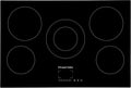 Piano cottura elettrico Russell Hobbs 77 cm, Nero